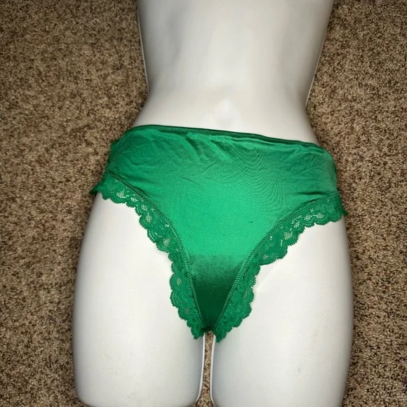 Victoria's Secret Emerald Lace Panties - Picture 3 of 7